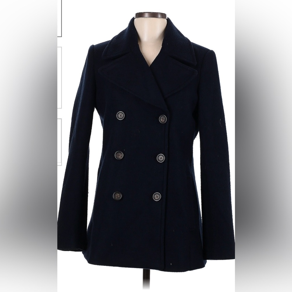 Ladies Double Breasted Peacoat